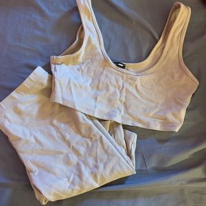 Two piece tan outfit